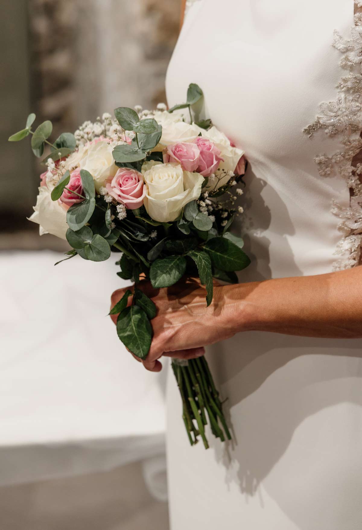 Ramo de la novia en una boda en Cantabria