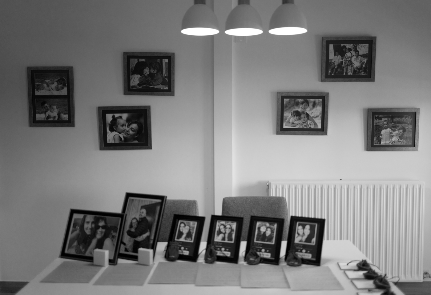 Fotografía blanco negro boda