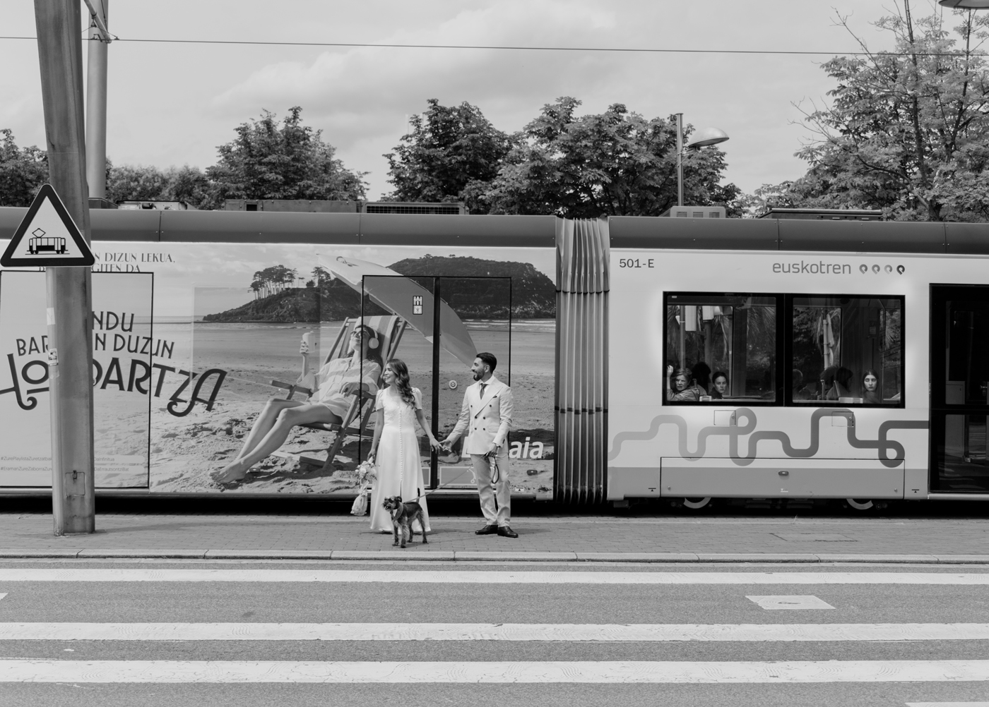 Fotografía blanco negro postboda Bilbao