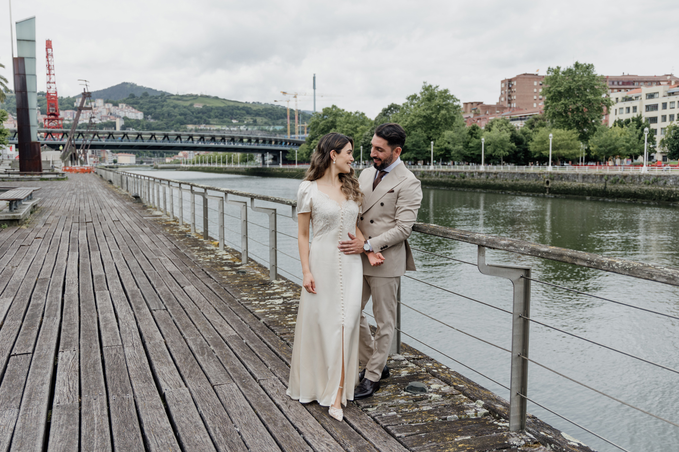 Fotografía postboda muelle Bilbao